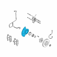 OEM Kia Sedona Splash Shield Left Diagram - 0K56A33271