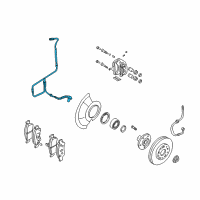 OEM 2005 Kia Sedona Sensor Assembly-Abs Diagram - 1K52Y43701