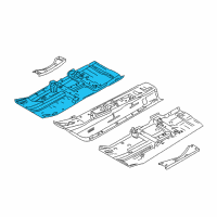 OEM 2010 Nissan Cube Floor Front Diagram - G4320-1FCMA