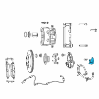 OEM 2019 Dodge Charger Bracket-Brake Hose Diagram - 5140866AA