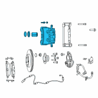 OEM Dodge Magnum CALIPER-Disc Brake Diagram - 5142556AB