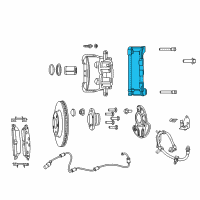 OEM Chrysler Adapter-Disc Brake CALIPER Diagram - 68147953AA