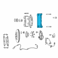 OEM 2021 Dodge Charger Adapter-Disc Brake CALIPER Diagram - 68147953AA