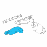 OEM Lexus LS460 Insulator, Exhaust Manifold Heat, NO.1 Diagram - 17167-38090