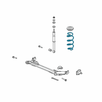 OEM Honda Spring, Rear Diagram - 52441-SLN-A02