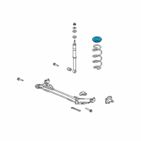 OEM 2013 Honda Fit Rubber, Rear Spring Mounting (Upper) Diagram - 52691-SAA-000