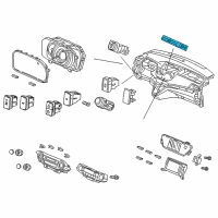 OEM 2016 Honda CR-V Switch Assembly, Hazard Diagram - 35510-T0A-003