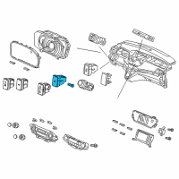 OEM 2014 Honda CR-V Switch Assembly, Tpms Diagram - 35320-T0A-A01