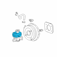 OEM 2011 GMC Canyon Reservoir Kit-Brake Master Cylinder Diagram - 84332630