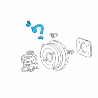 OEM Chevrolet Colorado Hose Asm-Power Brake Booster Vacuum Diagram - 20822924