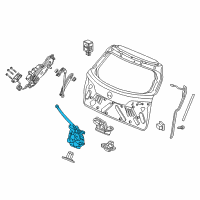 OEM 2014 Acura RDX Lock&Closer Tail Gate Diagram - 74800-SZN-A01