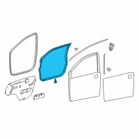 OEM 2015 Toyota Sienna Door Weatherstrip Diagram - 67862-08020