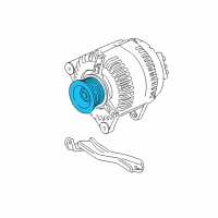 OEM 2001 Chevrolet Prizm Pulley, Generator Diagram - 94858119