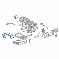 OEM 2001 Honda Civic Sub-Harness, Air Conditioner Diagram - 80650-S5A-A01