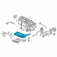 OEM Honda Core Sub-Assembly, Heater Diagram - 79110-S5D-A02