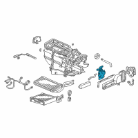 OEM 2001 Honda Civic Motor Assembly, Mode Diagram - 79140-S5D-A01