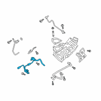 OEM Ford Coolant Line Diagram - JL3Z-8555-A