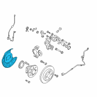 OEM Hyundai Extra Bracket, LH Diagram - 58390-1R000