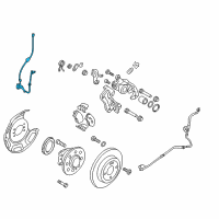 OEM 2013 Hyundai Accent Sensor Assembly-Abs Real Wheel , LH Diagram - 95680-1R100