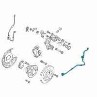 OEM 2012 Hyundai Accent Hose-Rear Wheel LH Diagram - 58737-1R300