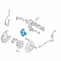 OEM 2017 Hyundai Accent Rear Disc Brake Pad Kit Diagram - 58302-1RA30