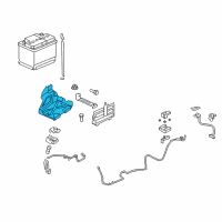 OEM Chevrolet Caprice Battery Tray Diagram - 92457681