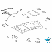 OEM 2016 Lexus LS460 Lamp Assy, Map Diagram - 81260-50K30-B0