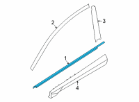 OEM Hyundai Santa Cruz W/STRIP-FR DR BELT I/S RH Diagram - 82240-N9000