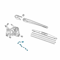 OEM 2020 Honda HR-V Tube Assy E, RR Wa Diagram - 76865-T7W-A01