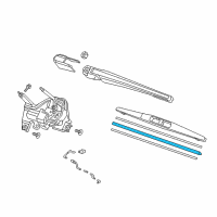 OEM 2018 Honda HR-V Rubber, Blade (250Mm) Diagram - 76622-T7A-003