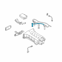 OEM 2000 Kia Spectra Hight Tension Cord Assembly Diagram - 0K2BW18160