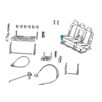 OEM 2010 Dodge Ram 3500 Seat Cushion Foam Right Diagram - 68050760AA