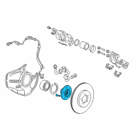 OEM 2002 Acura RL Hub Assembly, Front Diagram - 44600-SZ5-000