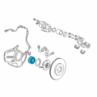 OEM 1996 Acura RL Bearing Assembly, Front Hub (Koyo Seiko) Diagram - 44300-SP0-004