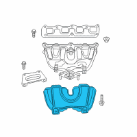 OEM Chrysler 200 Shield-Exhaust Manifold Diagram - 4693344AC