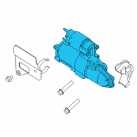 OEM 2020 Ford Police Interceptor Utility Starter Diagram - L1MZ-11002-D