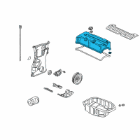 OEM Honda Civic Cover, Cylinder Head Diagram - 12310-PND-505