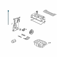 OEM Honda Dipstick, Oil Diagram - 15650-PPA-004