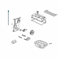 OEM 2004 Honda Accord Dipstick, Oil Diagram - 15650-PPA-004