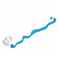 OEM 2014 BMW X1 Transmission Oil Cooler Line Diagram - 17-22-7-611-991