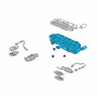 OEM 2000 Acura NSX Muffler Set, Exhaust Diagram - 18030-SL0-J70