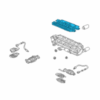 OEM 2003 Acura NSX Baffle, Rear Floor Heat Diagram - 74650-SL0-010