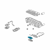 OEM 2004 Acura NSX Cover, Rear Converter (Upper) Diagram - 18184-PR7-000