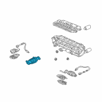 OEM 1999 Acura NSX Catalytic Converter Diagram - 18160-PBY-A00