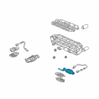 OEM Acura NSX Catalytic Converter Diagram - 18190-PR7-A50