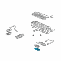 OEM 1999 Acura NSX Cover, Rear Converter (Lower) Diagram - 18183-PR7-A30