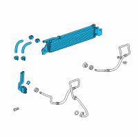 OEM 2017 Buick Cascada Oil Cooler Diagram - 13311081