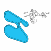 OEM 2018 Chevrolet Traverse Serpentine Belt Diagram - 12647764
