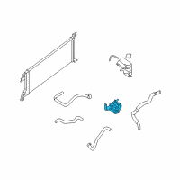 OEM Nissan Altima Motor Assembly-Sub Cooling Diagram - 21580-JA800