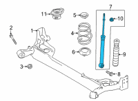 OEM 2021 Nissan Versa Shock Absorber Kit-Rear Diagram - E6210-5EE0B